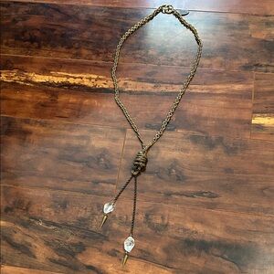Thea Grant Necklace Crystal Knot Necklace